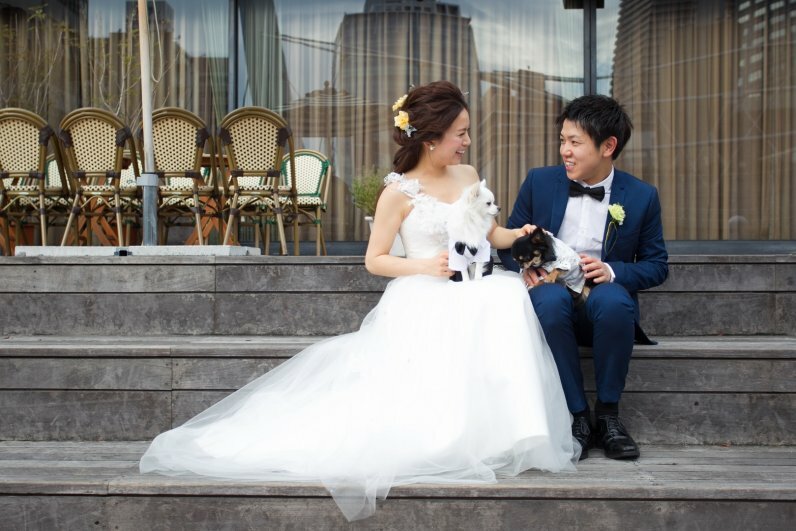 特別な日も一緒に過ごしたい ペットと一緒の結婚式 8g タイムズ 大阪なんば 堀江の結婚式 8g Horie Riverterrace